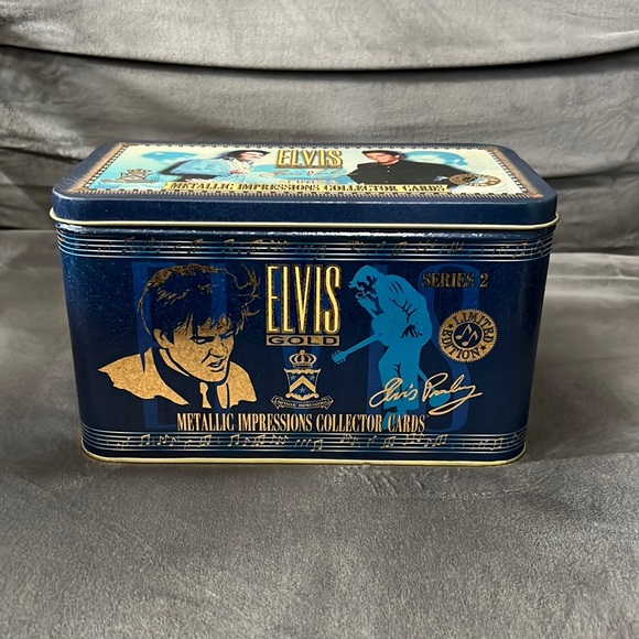 Elvis Gold Metallic Impression Collector Cards and Elvis Commemorative Book - Picture 2 of 12